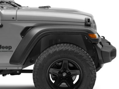 Body Armor 4x4 Front Fender Liners; Textured Black (20-24 Jeep Gladiator JT)